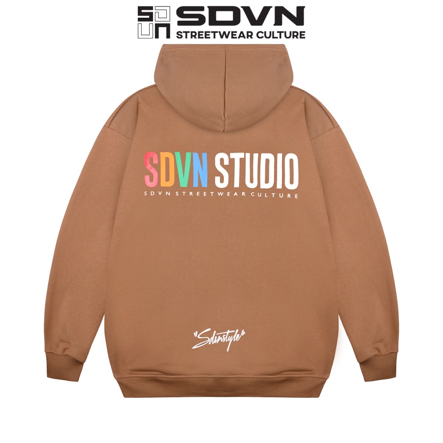 Áo Khoác Hoodie Zip Studio Unisex Nam Nữ Form Rộng Local Brand SDVN