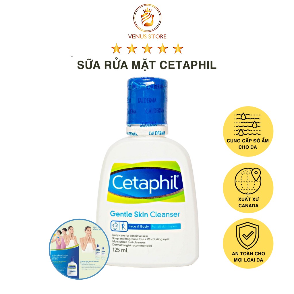Sữa rửa mặt Centaphil Gentle Skin Cleaner 125ml  loại bỏ chất nhờn, tẩy sạch bụi bẩn | BigBuy360 - bigbuy360.vn