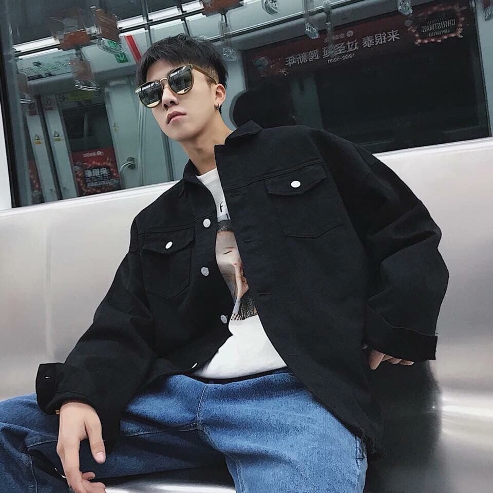 ÁO KHOÁC JEAN NAM NỮ BLACK CLASSIC TUYỆT ĐỈNH PA06 - MUA NGAY