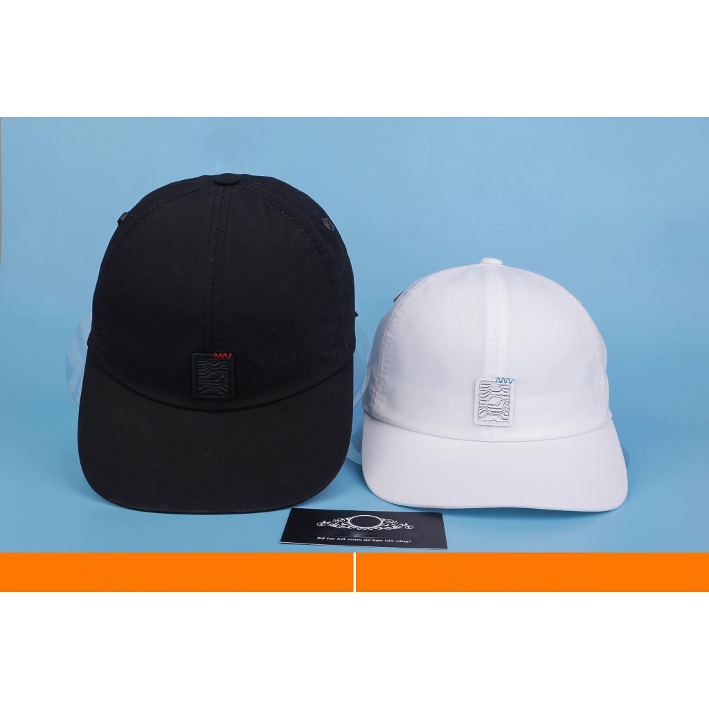 1 Cặp 2 Mũ Lưỡi Trai Nón Sơn Đen Logo Hình Chữ Nhật Và Trắng Logo Hình Chữ Nhật Vải Dù Chính Hãng Tem 7 Màu Mới 2022 /