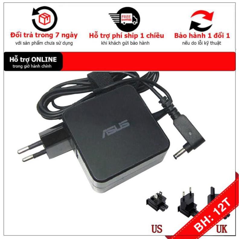 [BH12TH] Sạc Laptop Asus ZenBook UX21A UX301LA UX305LA 2.37A 45W dạng vuông . Bảo Hành 12 Tháng ZIN