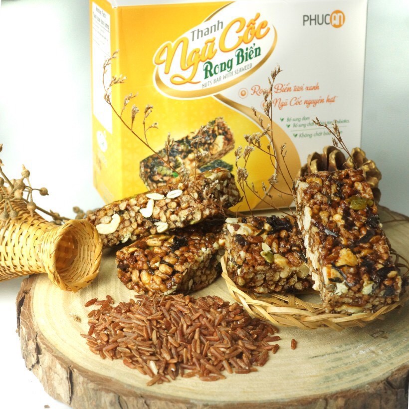 [ Ăn Kiêng ] Thanh Ngũ Cốc Chà Bông Phúc An Ngũ Cốc Thơm Ngon Chà Bông Hảo Hạng - Hộp 100g (5 gói x 20g) | BigBuy360 - bigbuy360.vn