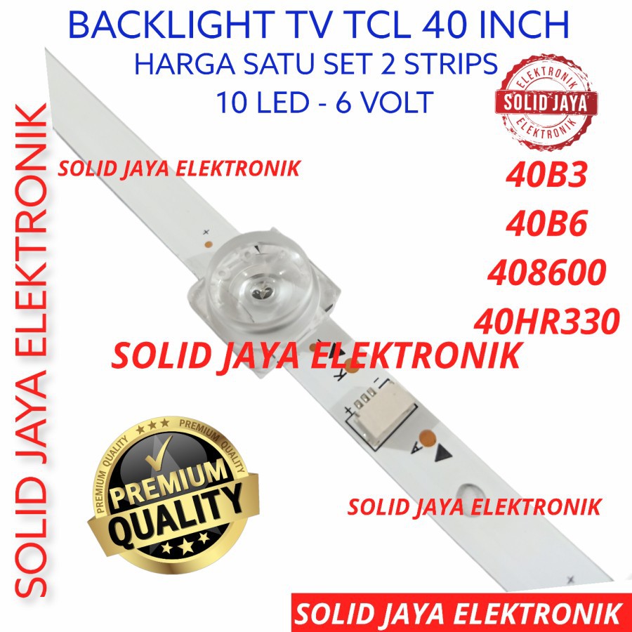 TCL Đèn LED chiếu sáng 40 Inch 40B3 40B6 cho TV 408600 Bộ 10 nút bấm 40Hr330 BL 10K 6V 6V 40HR
