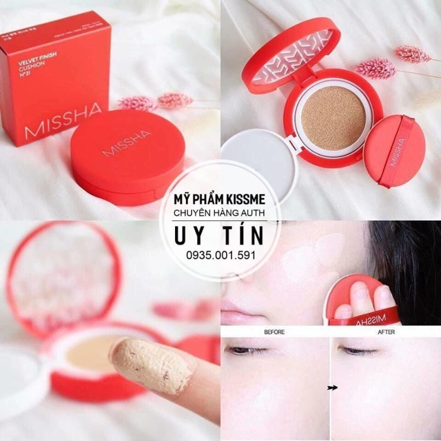 Phấn nước Missha Velvet Finish Cushion Spf50/PA++
