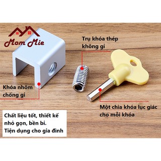 Chốt khóa chặn cửa lùa, cửa kéo - I014