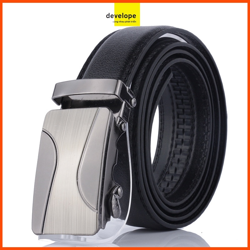 Thắt Lưng Nam Dây Da, Khóa Tự Động, Phong Cách Hàn Quốc DVL - EMI TL01