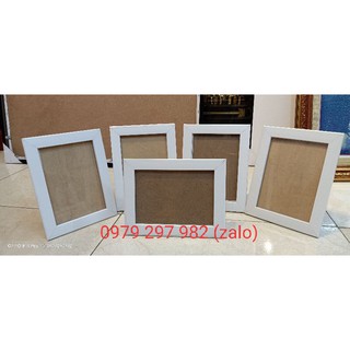 Combo 5 khung nhựa composite kính 3ly bỏ hình 13x18 để bàn hoặc treo tường