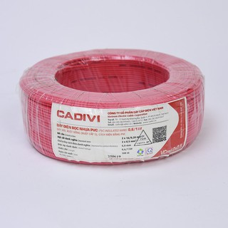 [Bán lẻ theo mét]Dây điện đôi mềm Cadivi VCMD 2x0,5mm ,2x0,75mm, 2x1mm,2X1.5mm - Giao màu ngẫu nhiên