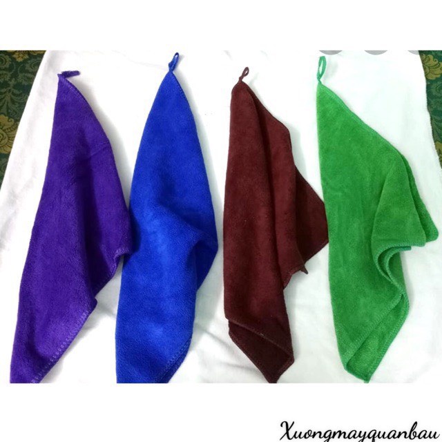 Khăn đa năng, khăn lau bếp, khăn làm móng chất Microfiber KT 30x30 siêu mềm mịn, thấm hút tốt