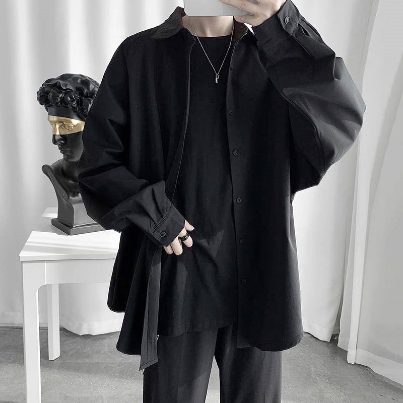 Áo sơ mi dài tay 2 màu đơn giản thời trang tuỳ chọn | BigBuy360 - bigbuy360.vn