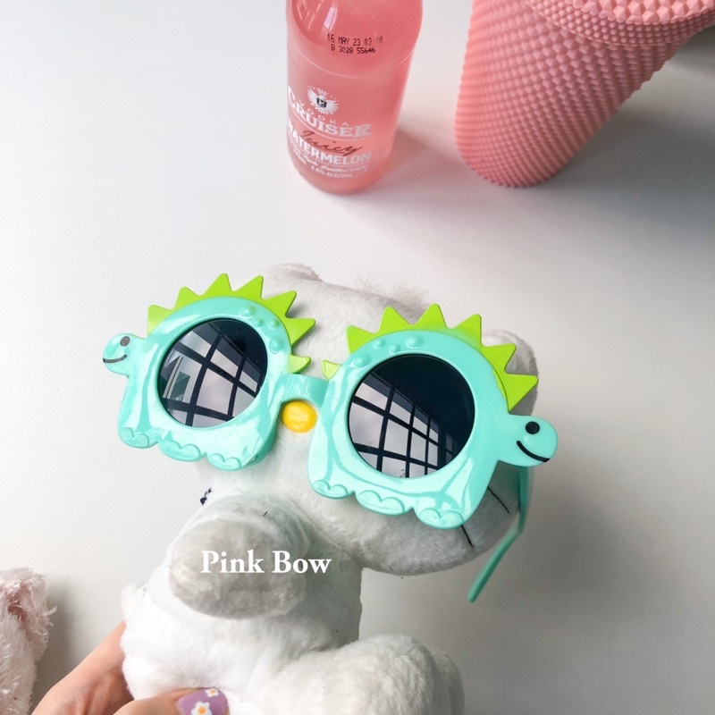 Mắt kính nhựa dẻo độc lạ hình con Khủng Long/ Người ngoài hành tinh Alien Xanh - Bạc