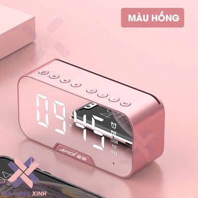 Loa Bluetooth Mini G5 Cao Cấp, Kiêm Đồng Hồ Báo Thức ,Radio FM, Màn Hình Tráng Gương Hiển Thị LED Siêu Sáng