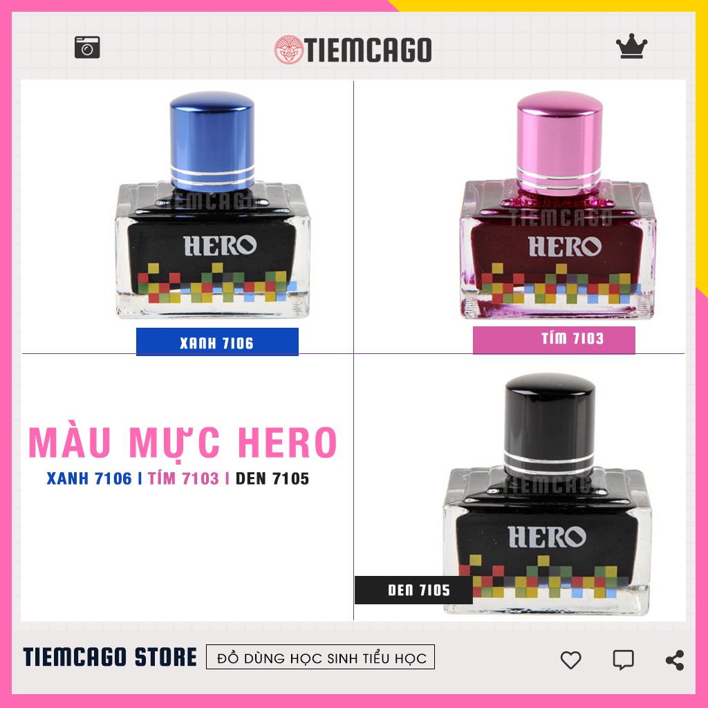 Mực Hero 40ml Mực Luyện Chữ Đẹp Cao Cấp