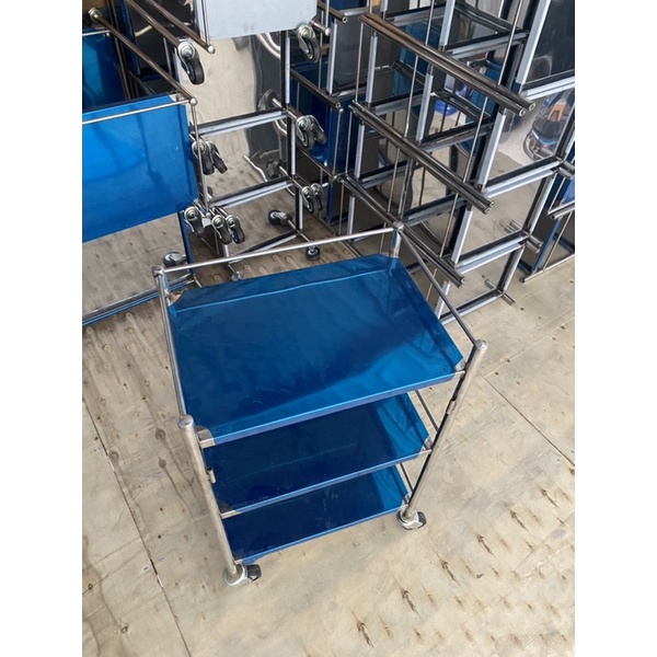 XE ĐẨY INOX 3 TẦNG