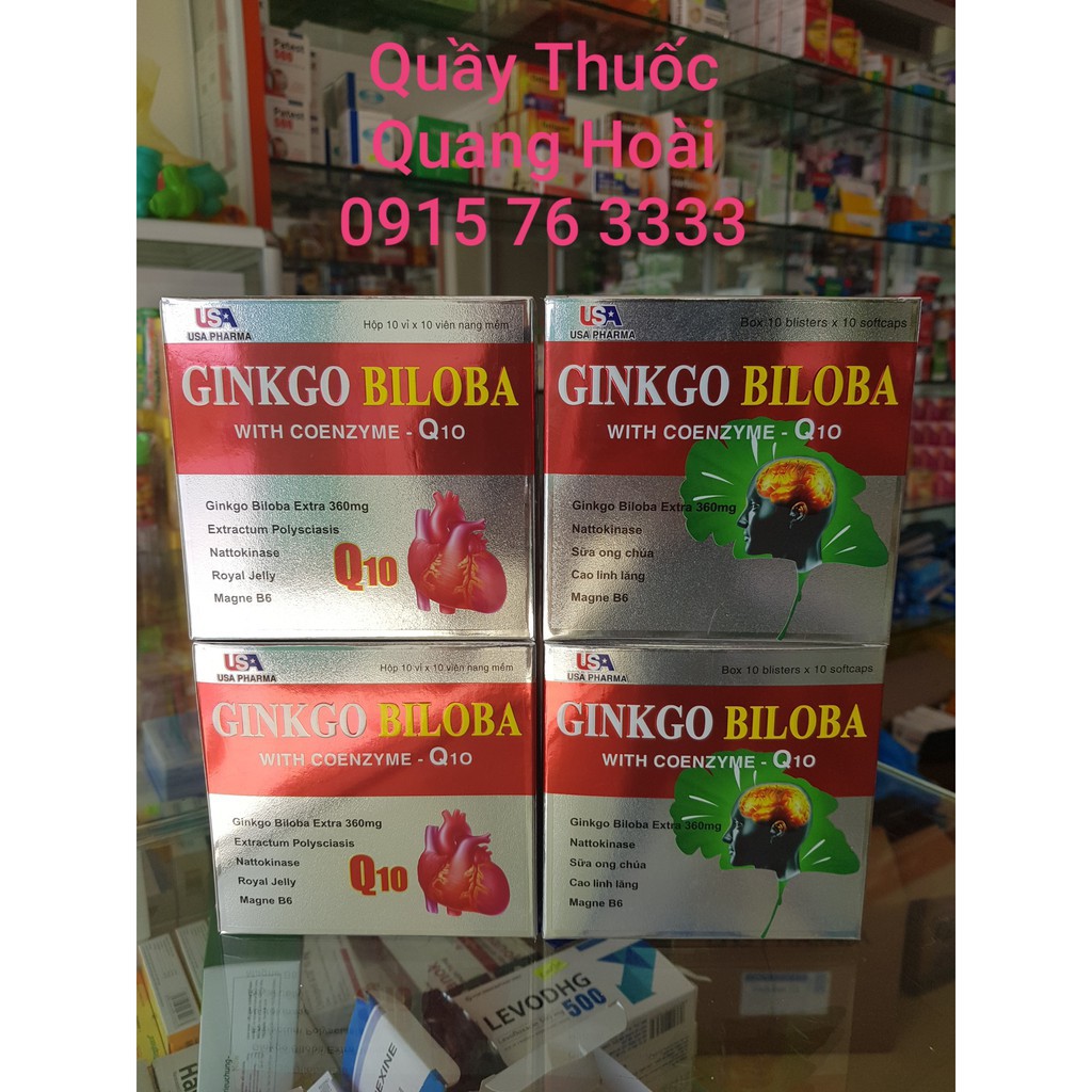 Ginkgo Biloba Q10 - Giúp tuần tăng cường hoàn não, tăng cường trí nhớ