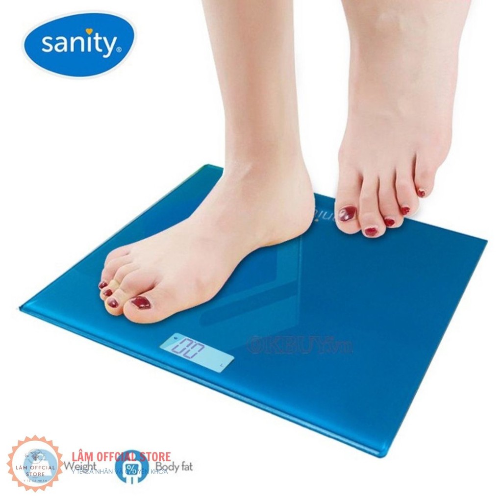 Cân điện tử, cân điện tử sức khỏe SANITY S6400.ENG đo nhanh chính xác bảo hành 2 năm hàng chính hãng của ĐỨC CSKSANITY