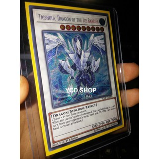 Thẻ bài yugioh chính hãng  Trishula, Dragon of the Ice Barrier – Secret Rare