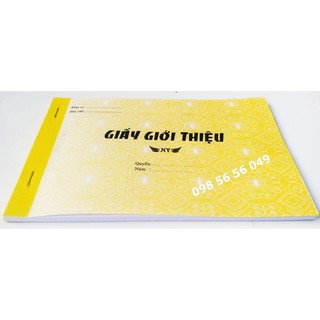 Giấy Giới Thiệu [ Mẫu giấy giới thiệu ]