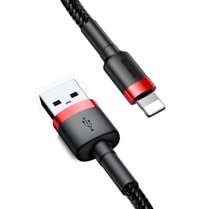 Cáp sạc nhanh iphone dây sạc nhanh iphone bọc dù cafule baseus 1m-2m chân lighning dùng được cho ipad chống đứng gẫy