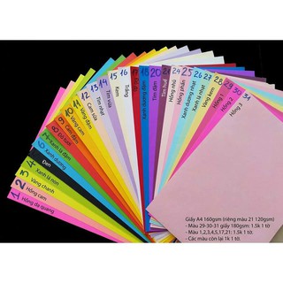 Combo 20 tờ GIẤY MỸ THUẬT A4