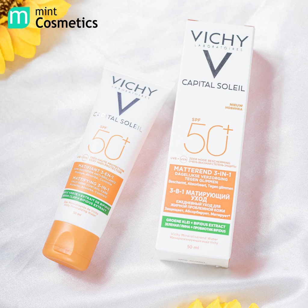 Kem Chống Nắng Vichy Capital Soleil 3 In 1 SPF50 50ml