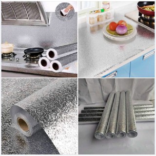 Giấy bạc dán tường bếp, kệ bếp đa năng