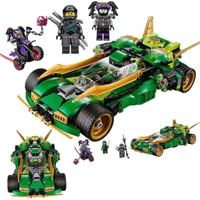 Lắp ráp Lego Ninjago zimo 4013 71073 Xe Đua Bóng Đêm Của Ninja