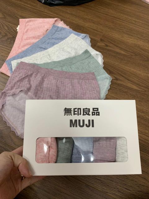 Quần lót nữ Muji hàng xuất nhật, hộp 5 quần | BigBuy360 - bigbuy360.vn