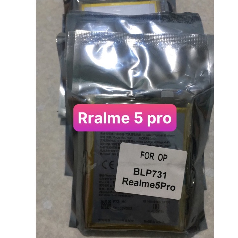 Pin Oppo Realme 5 Pro,Pin Realme 5 Pro,Pin blp 731 Dung Lượng 4035mAh Hàng Zin