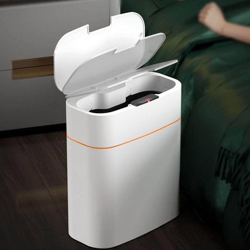 Thùng Đựng Rác 16L Bằng Nhựa Cảm Ứng Thông Minh Chống Mùi Tiết Kiệm Không Gian Cho Nhà Tắm