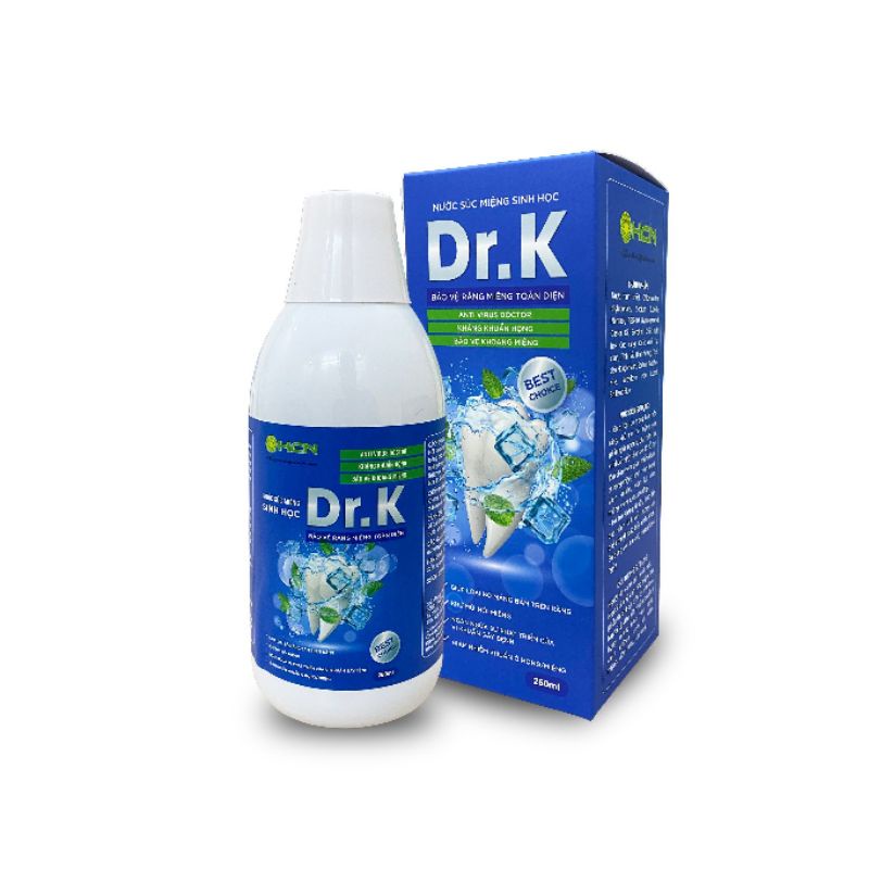 Nước súc miệng thảo dược  Dr.K 250ml giảm viêm tụt lợi nhiệt miệng hiệu quả