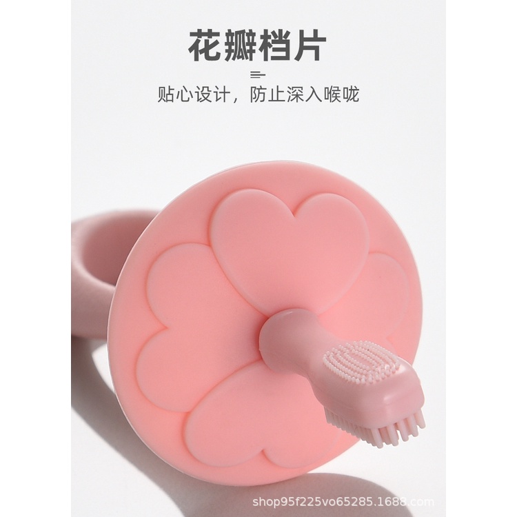 Bàn chải tập đánh răng bằng silicon mềm cho bé