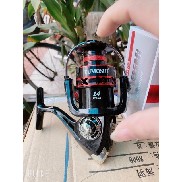máy câu cá Yumoshi RS 7000 tay quay inox máy quay rất êm y hình giá rẻ giảm giá sele y hình