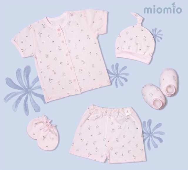 Miomio - Set quần áo ngắn tay và phụ kiện sơ sinh cho bé trai/bé gái sơ sinh