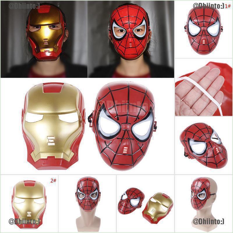 1 Mặt Nạ Siêu Anh Hùng Avengers Spiderman Iron Man Mask Novelty