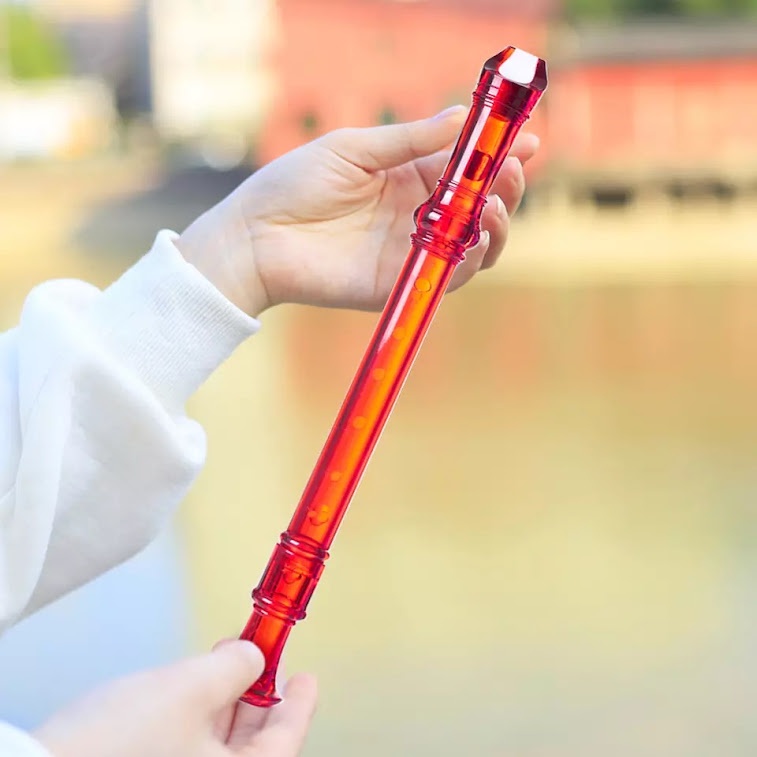 SÁO RECORDER 8 LỖ MÀU 3 KHỚP