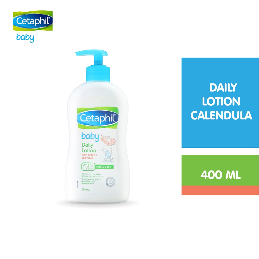 Sữa dưỡng ẩm dịu nhẹ hằng ngày cho bé Cetaphil Baby Daily Lotion with Organic Calendula 400ml