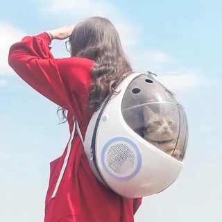 Balô mèo phi hành gia, balo chó mèo nắp trong suốt hình bọ rùa