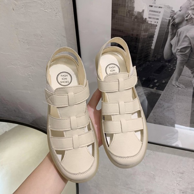 Dép sandal nữ quai da 🌺FREESHIP🌺 đế cầu vồng siêu mềm êm chân