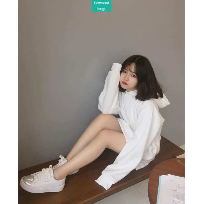 Áo Hoodie Trơn Unisex Nữ - Form rộng tay bồng 4 màu Basic dành cho nam nữ phong cách Hàn Quốc - HANHAN SHOP | BigBuy360 - bigbuy360.vn