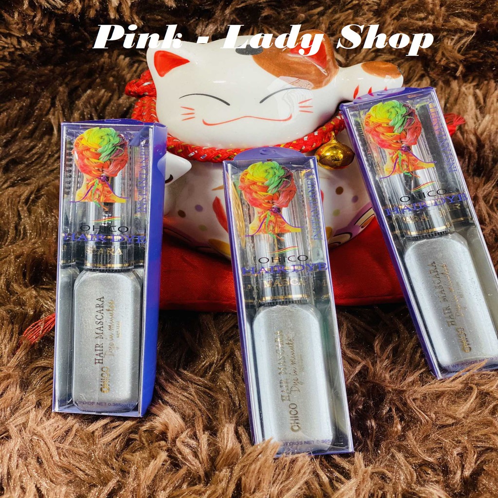 Mascara nhuộm tóc màu xám bạc tạm thời an toàn không độc hại và tiện dụng