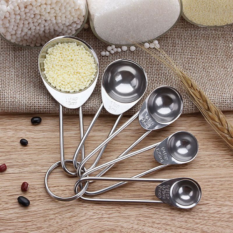 Bộ 5 muỗng đo lường inox