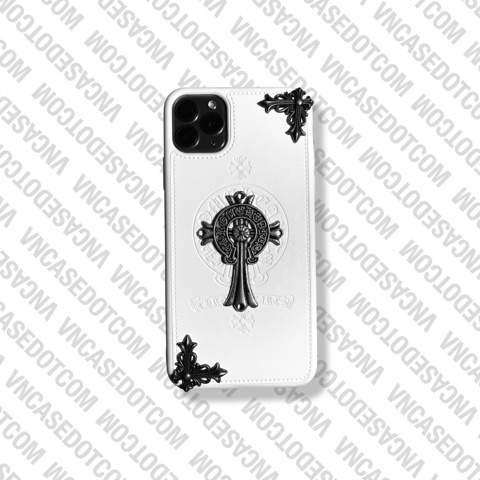 Ốp lưng Chrome Heart Cross Big Logo Leather