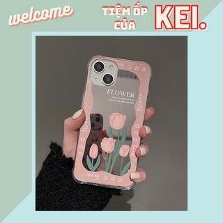 Ốp gương Flower Spring siêu xinh dành cho nhiều dòng máy của Iphone/samsung/oppo/realme/xiaomi/vivo