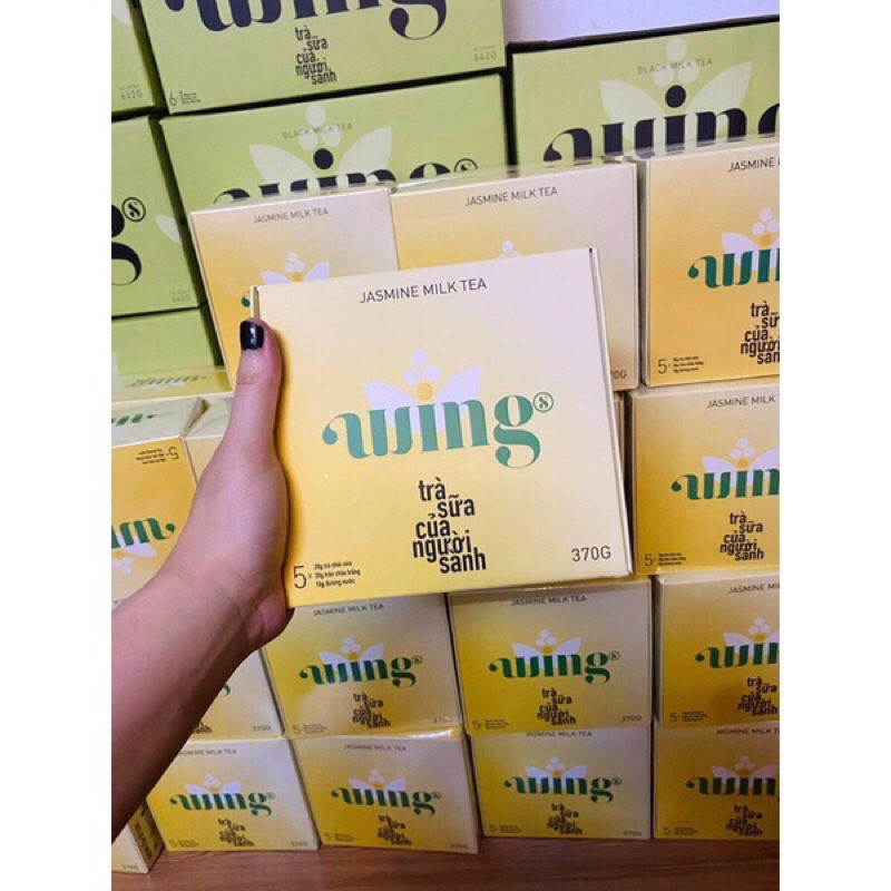 Trà Sữa Wings Tự Pha Hộp 5 Set Pha 5 Ly Trà Sữa Trân Châu Vị Nhài COCORI