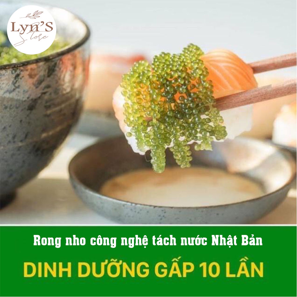 Rong nho tách nước Khánh Hòa  💝 𝑭𝑹𝑬𝑬𝑺𝑯𝑰𝑷 💝 rong nho, công nghệ tách nước chuẩn công nghệ Nhật - túi zipper 25g | BigBuy360 - bigbuy360.vn