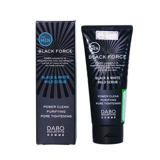 Sữa rửa mặt nam dabo black force than hoạt tính