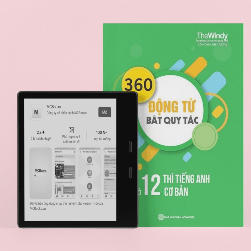 Sách - 360 Động Từ Bất Quy Tắc Và 12 Thì Cơ Bản Trong Tiếng Anh (Khổ Nhỏ - Học Cùng App MCBOOKS)