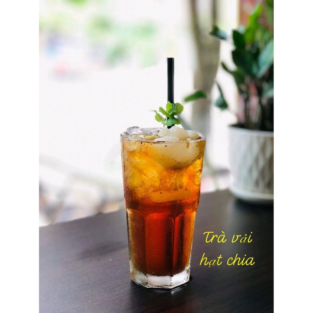 Trà Vải hạt Chia hòa tan Dakmark 200g