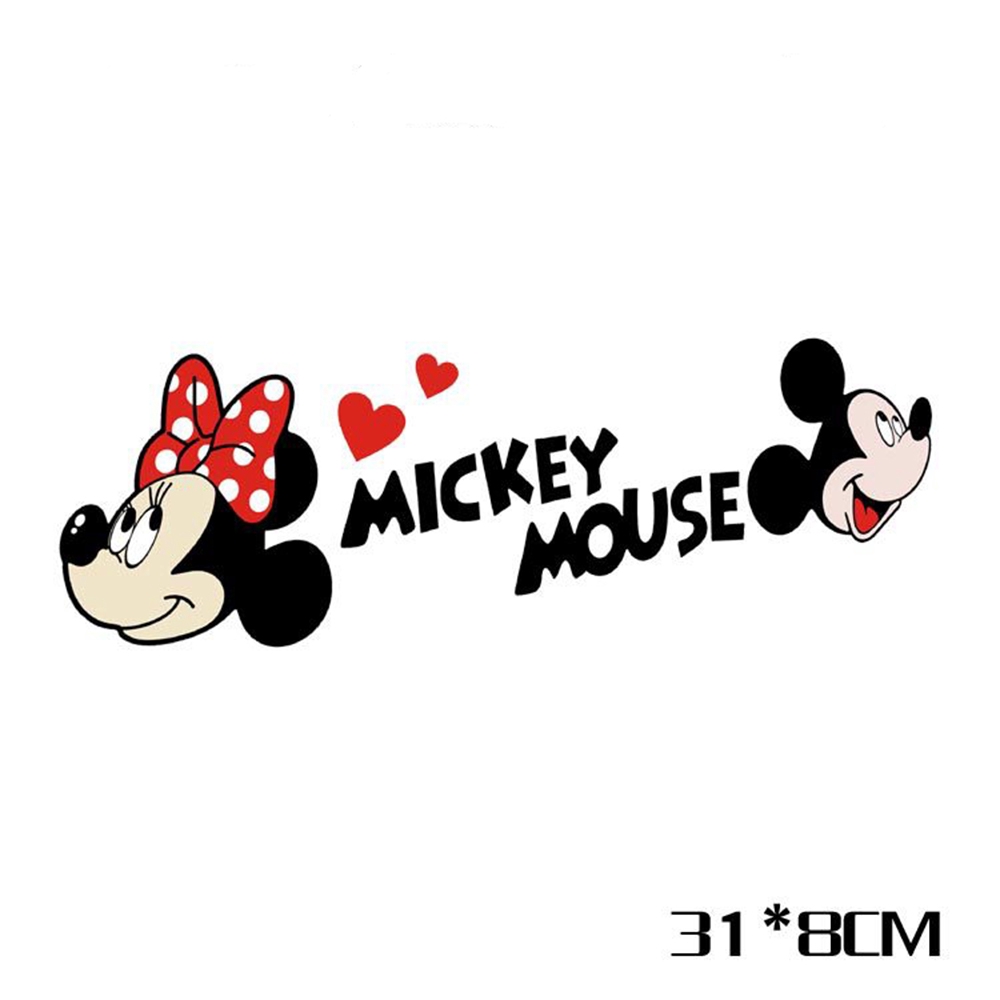 Miếng dán xe hơi hình chuột Mickey Minnie dễ thương